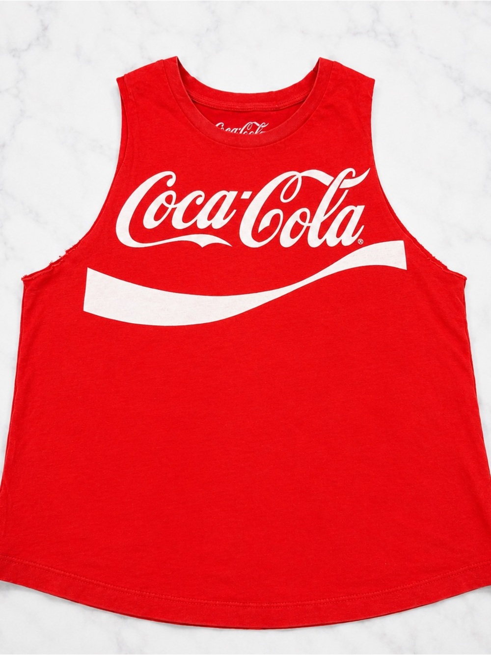 Coca cola red t-shirt, sleeveless shirt, size Small